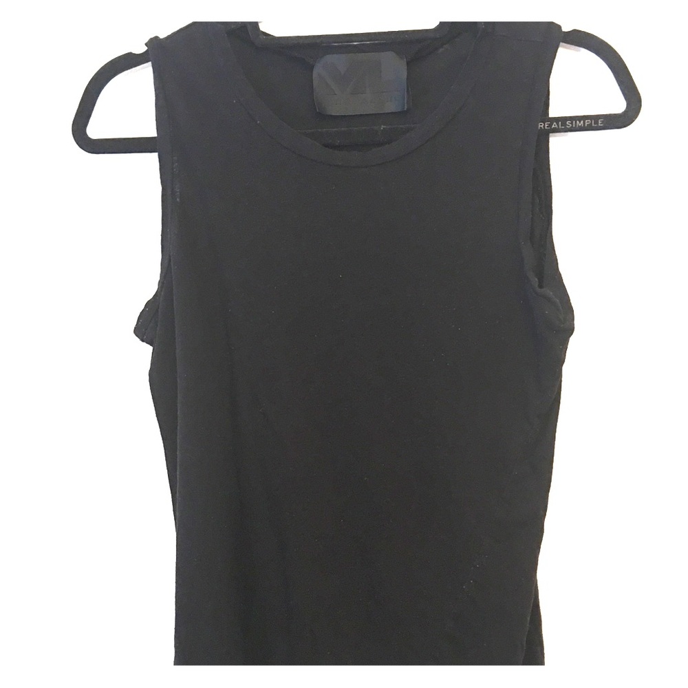 Jenni Kayne x MyLine black linen/cotton tank
